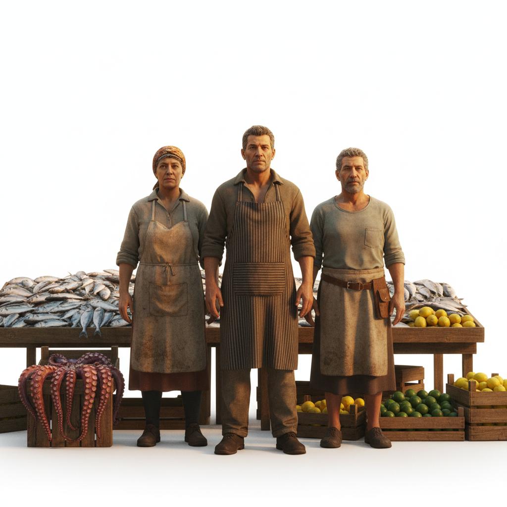 Vendors front